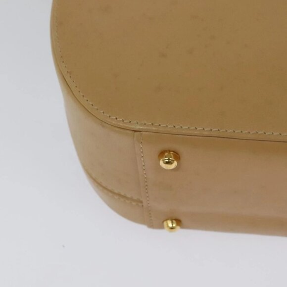 GUCCI Hand Bag Leather 2way Beige Gold 000 781 0235 Auth SW973 - Picture 5 of 16